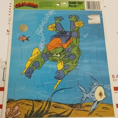 Golden Centurions Frame-Tray Puzzle Underwater Diver Scene  15pcs Age 4-7 1986