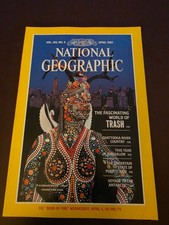 National Geographic April 1983 Trash Art Sculpture Angel Magazine World Science