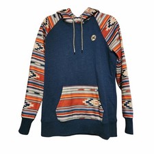 Hooey Southwest-Style Hoodie With Kangaroo Pocket Drawstring Hood
