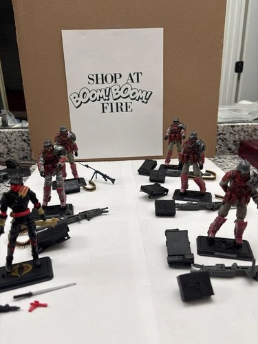 G.I. Joe cobra Iron Grenadiers Set of 6. 25th anniversary. ROC. Incomplete.