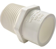 CHARLOTTE PIPE PVC021100500 PVC Adapter 1/2" x 3/4" Schedule 40 Male Socket