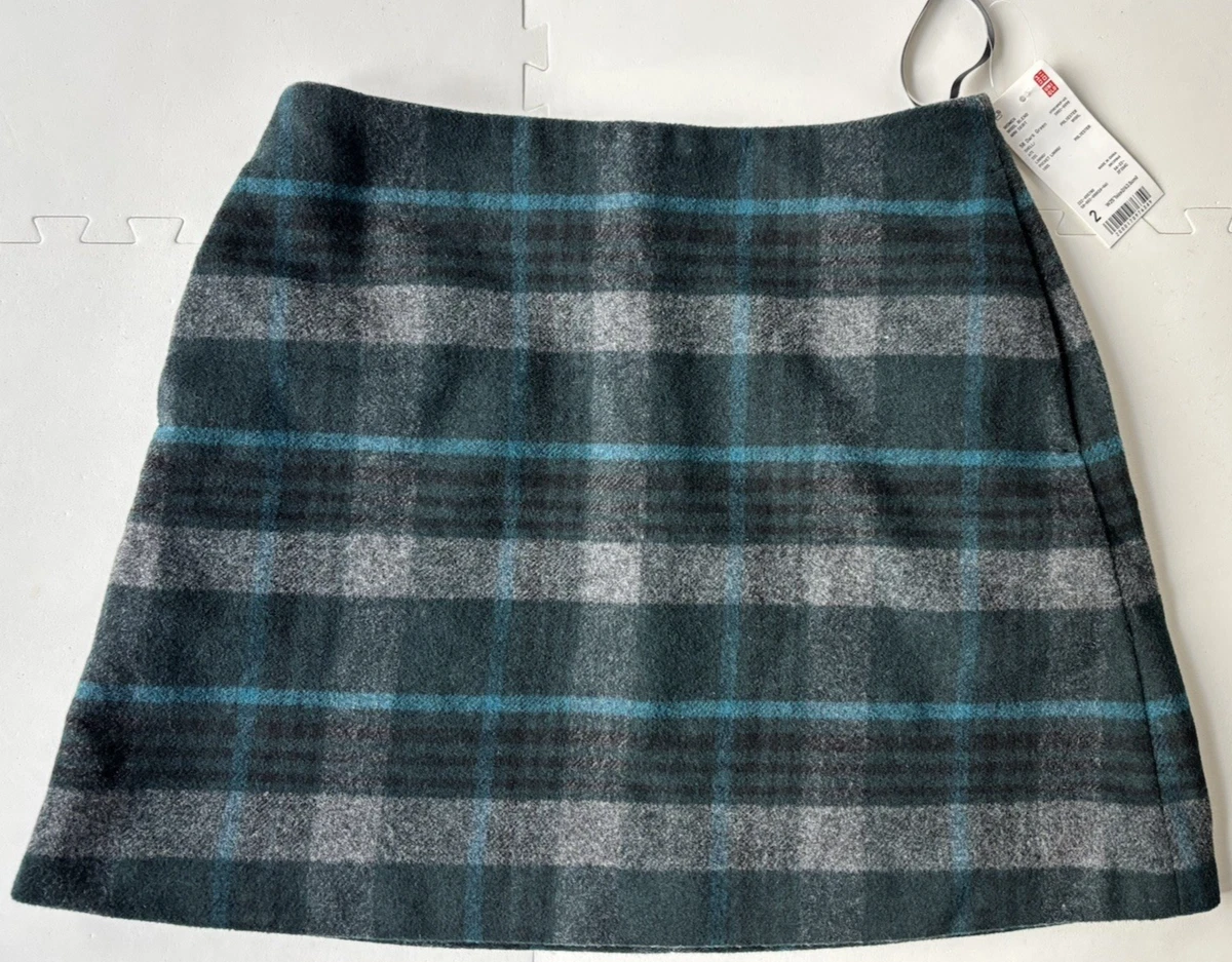 Jupe Uniqlo Rouge Et Noire – Taille 2, Neuve Sans étiquettes, Modèle A-Line Court