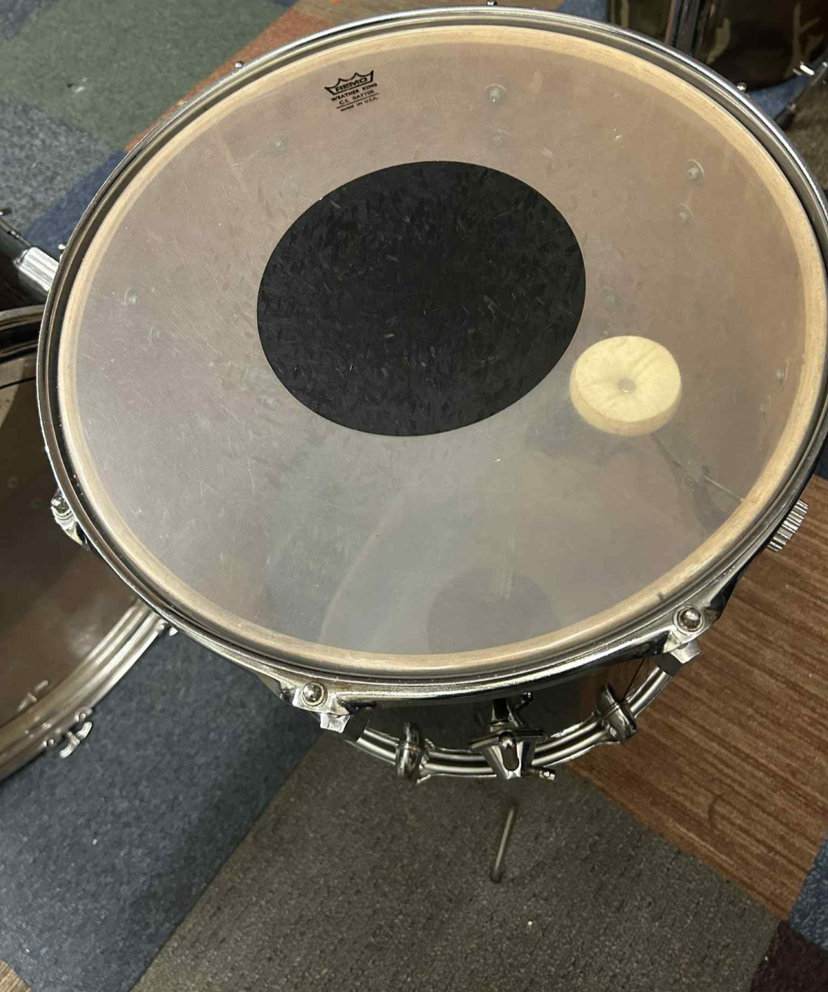 VINTAGE PEARL 22''/13''/16'' Drums Shell Pack Black Made in Japan photo 6