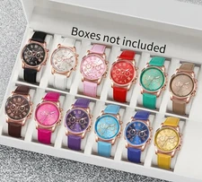 12pcs/set Women's Watch Colorful Country Style Cute Series MLA-T0038/12