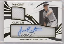 2021 Immaculate Clearly Clutch Rookie Materials 14/50 Jonathan Stiever Auto 19br