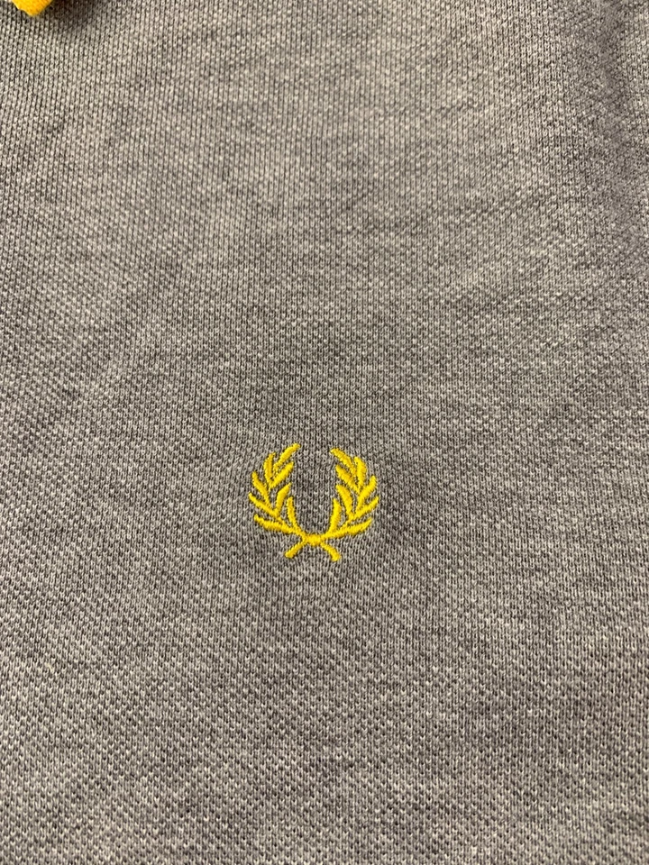 FRED PERRY ORIGINAL HOMBRE CASUAL CLÁSICO MANGA CORTA POLO JERSEY TALLA L Foto 3 de 4