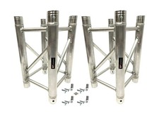 2PCS 1.64FT Aluminum DJ Light Stands Stage Truss Segment Fits All Major Name ...