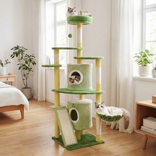 🔥Large Cat Tree Activity Centre Multilevel Scratching Post 155cm Climbing Tower