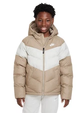Nike Kids Sportswear Synthetic-Fill Hooded Jacket Beige Tan Size XL DX1264-124