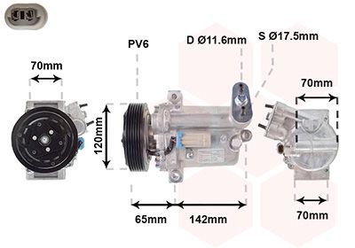 VAN Wezel Kompressor, Klimaanlage FüR Chevrolet Opel-image