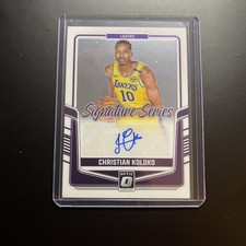 Christian Koloko 2024-25 Donruss Optic Signature Series AUTO #SS-KOL Los Angeles