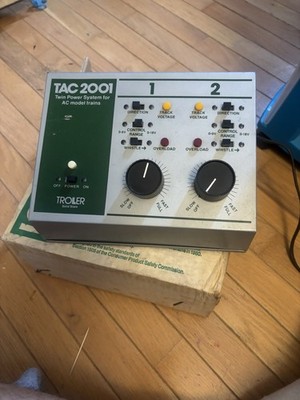 Vintage Troller Tac 2001 Transformer Twin Power  Ac Model Trains Solid State #3