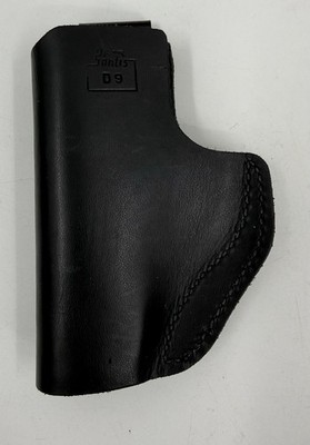 DeSantis Gunhide  D9  Inside Waist IWB Right-Hand Leather Holster Black NWOP