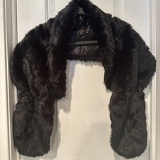 Women Ladies Faux Fur Bridal Wedding Plain Winter Party Warm Shawl Shrug Wrap UK