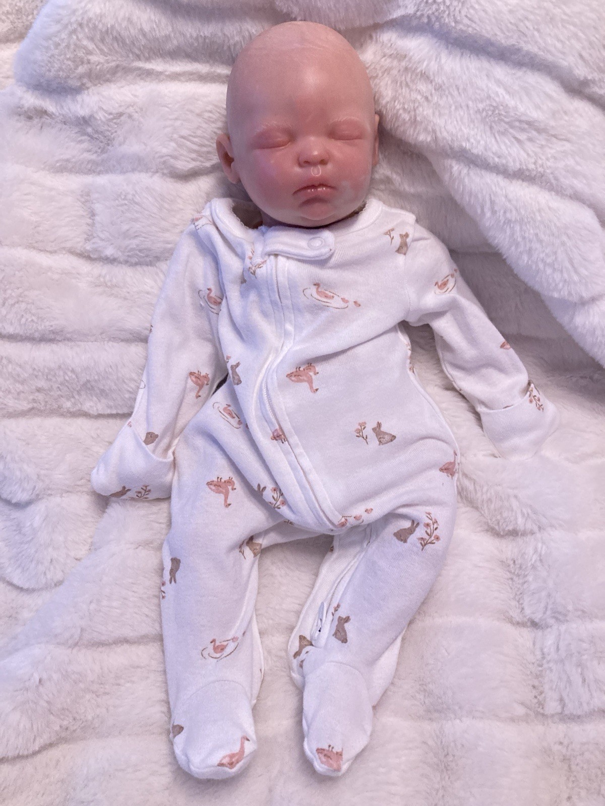 Secrist Reborn Baby Doll Zoe 3/4 limbs 17 inch Boo Boo Baby
