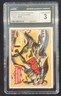 BATMAN TOPPS 1966 #42A - COUNTERFEIT CAPED CRUSADER - RED