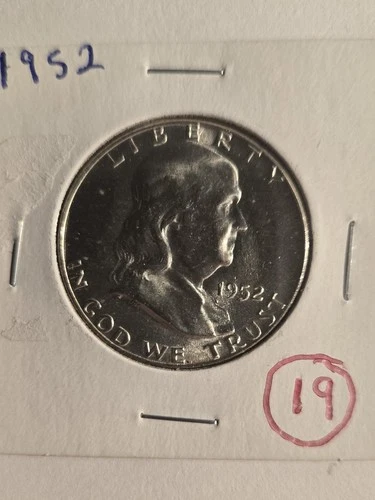 1952 BU Benjamin Franklin Half Dollar