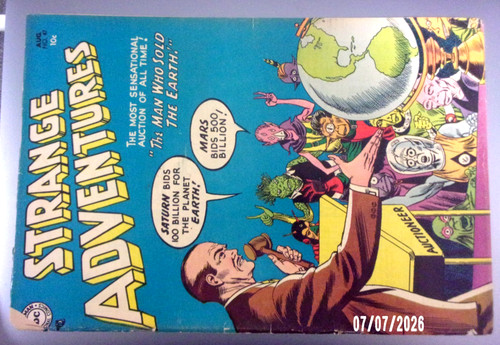 STRANGE ADVENTURES #47 1954 BRIGHT CLEAN VG MINUS   4 GREAT STORIES