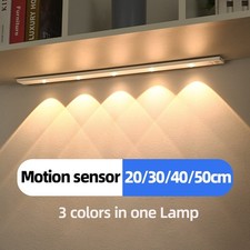 LED Cabinet Light USB Rechargeable Motion Sensor LED Light for Kitchen Wardrobe