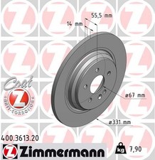 2x ZIMMERMANN Bremsscheibe COAT Z 400.3613.20 für W163 MERCEDES KLASSE 230 163 2x ZIMMERMANN Bremsscheibe COAT Z 400.3613.20 für W163 MERCEDES KLASSE 230 163