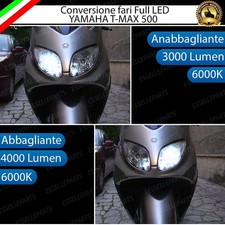 FARO A LED YAMAHA T-MAX 500 2001-2007 ANABBAGLIANTE ABBAGLIANTE H4 H7 NO ERROR