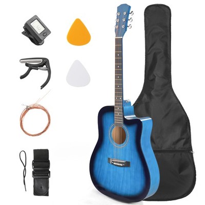 41-Inch Beginner Acoustic Guitar Package - Starter Bundle Kit
