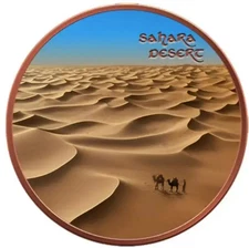 5oz Natural Wonders Series: Sahara Desert Colorized .999 Copper Round in Capsule