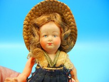 Vintage Regional Costume French Breton Doll Celluloid 4"