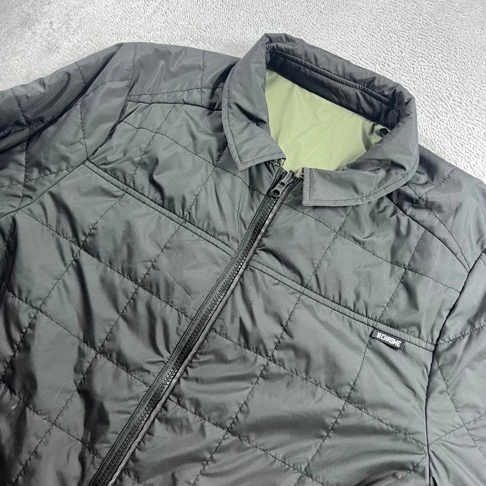 Chrome Industries Warm Workshirt Two-Way Insulated Shacket Black Reversible L image 1