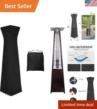 Pyramid Torch Patio Heater Cover, 90"H x 23"L x 23"W, Black