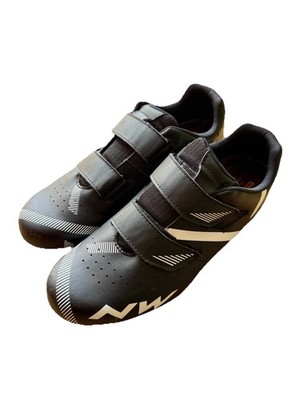 North Wave Jet 2 schwarz Fahrradschuhe Look kompatibel Stollen Herren Gr. UK 11