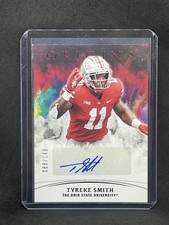 2022 TYREKE SMITH PANINI CHRONICLES DRAFT PICKS ORIGINS RC AUTO RED #/D /149 A1