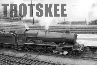 35mm Negative GWR Great Western Railway Steam Loco 4073 5072 Kingswear 1945