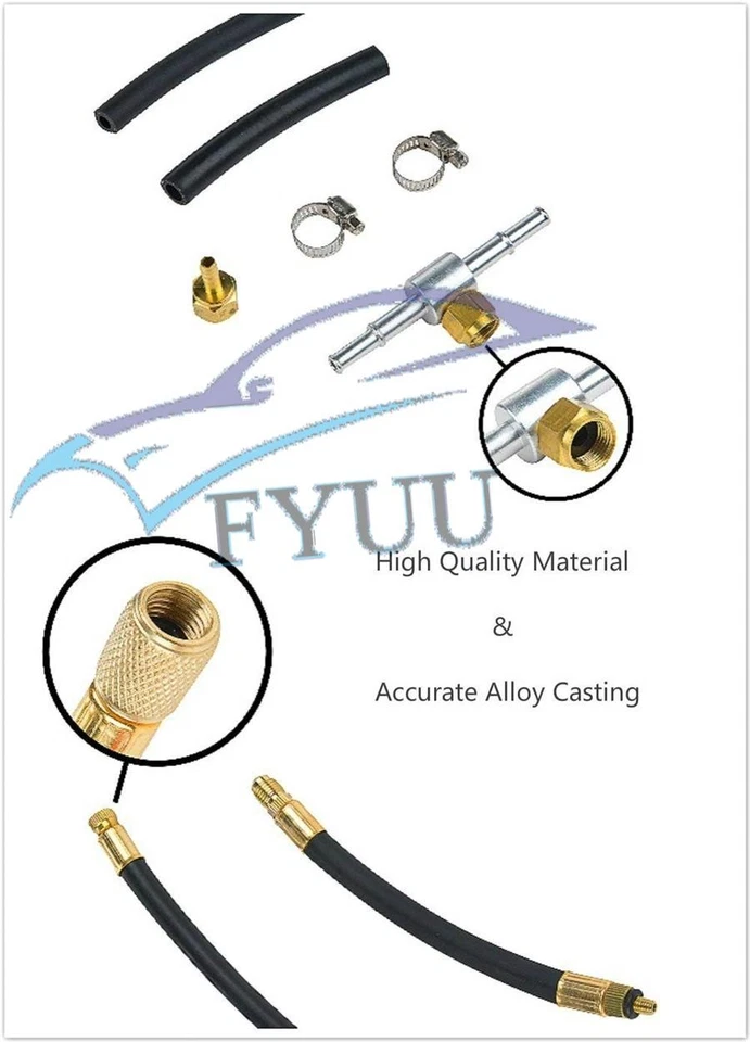Universal Car 0-100PSI Fuel Injection Pump Pressure Injector Test Pressure Gauge - Image 2 of 4