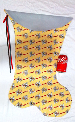 GIANT CHRISTMAS STOCKING RETRO TOM AND JERRY CARTOON PRINT, NEW , USA