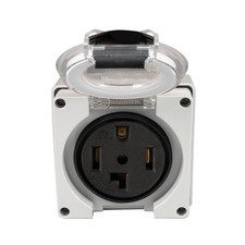 RV/EV Power Outlet Box. NEMA Power OutletBox, 30Amps 125/250Volt 14-30R