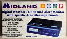 Midland 74-200 NOAA Digital All Weather Radio Hazard Alert Monitor Receiver