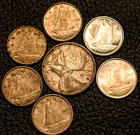 Lot 12: $.85 Canada 80% SILVER Coins ~ $.85 FACE ~ 0.510 ASW / FREE SHIPPING!