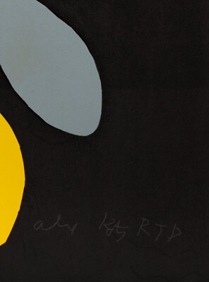ALEX KATZ 'Freesia', 2023 SIGNED 7-Color Woodcut Print Ltd. Ed. 48