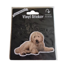 Goldendoodle Dog Pet Vinyl Sticker Waterproof For Car Laptop Water Bottle Puppy