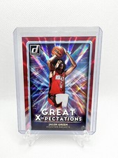 21-22 Donruss Great X-pectations #11 Jalen Green RC Red Laser Holo Prizm #69/99