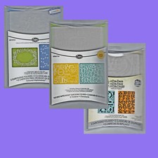 SIZZIX EMBOSSING FOLDERS - TIM HOLTZ - 2 FOLDERS PER PACKAGES - RETIRED - NEW