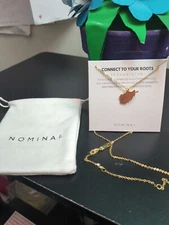 Muslim 18K Gold Plated Country Map Women Afghanistan Necklace Nominal Jewelry