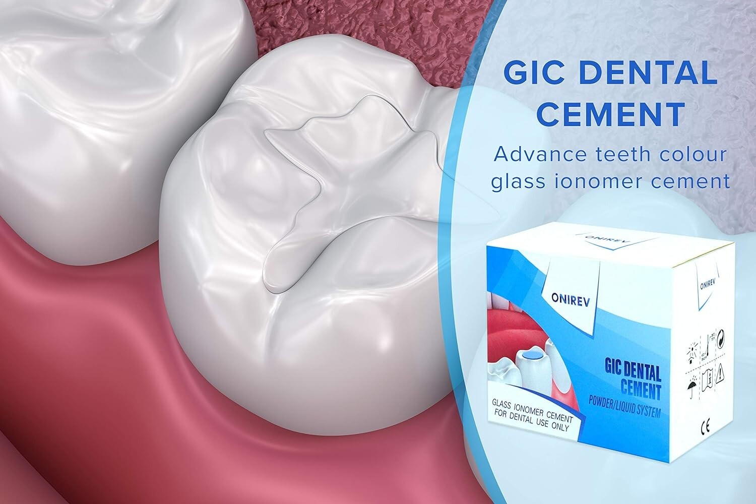 Onirev Glass Ionomer Cement Permanent Filling & Fixing Premium