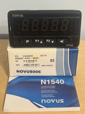 Novus BLINKER N1540 2 x Relais O/P Modbus RTU RS485 PN 8154000320 100-240Vac/DC