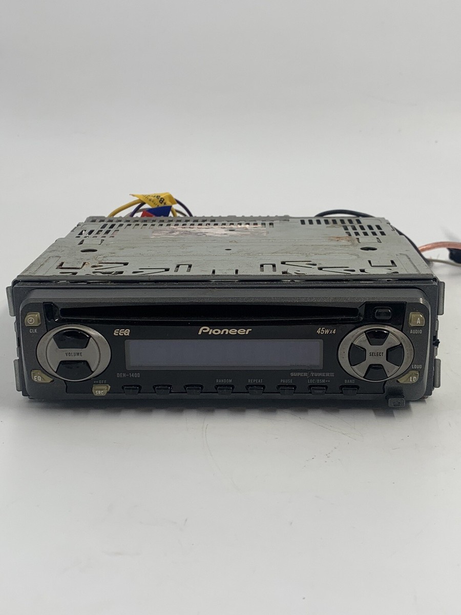 Pioneer Car Stereo AM/FM/CD Player DEH1400 With Removable