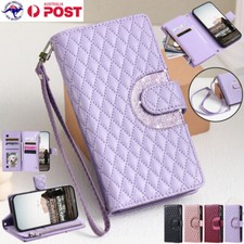 For Samsung A05 A15 A35 A55 A14 A23 A33 A53 A72 Strap Leather Wallet Case Cover