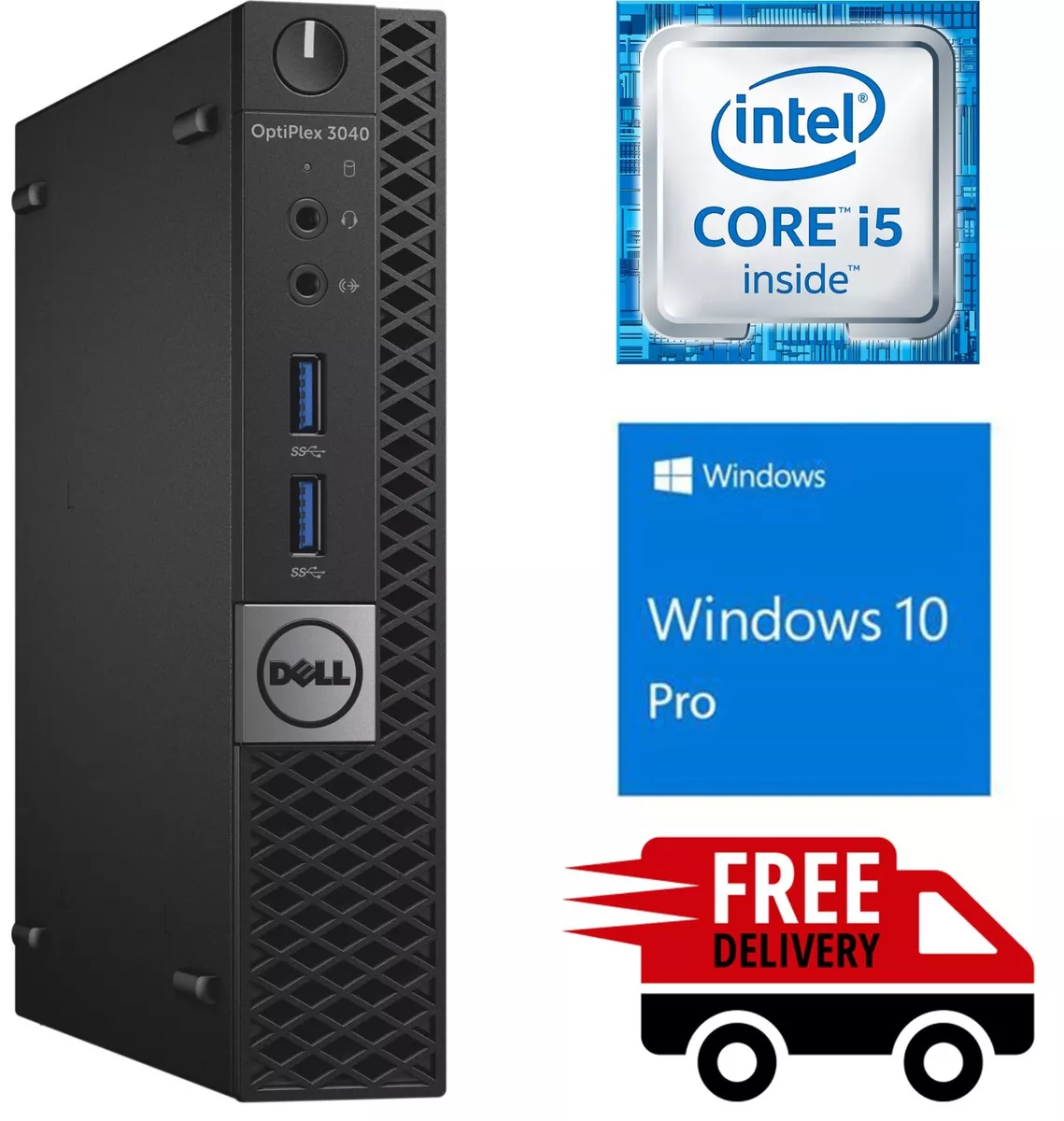 Dell OptiPlex USFF 3040 i5 6500T 8/16GB RAM 120/256/512GB SSD micro mini PC WiFi