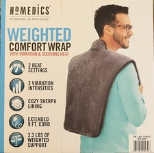 Homedics Weighted Comfort Wrap with Vibration and Soothing Heat