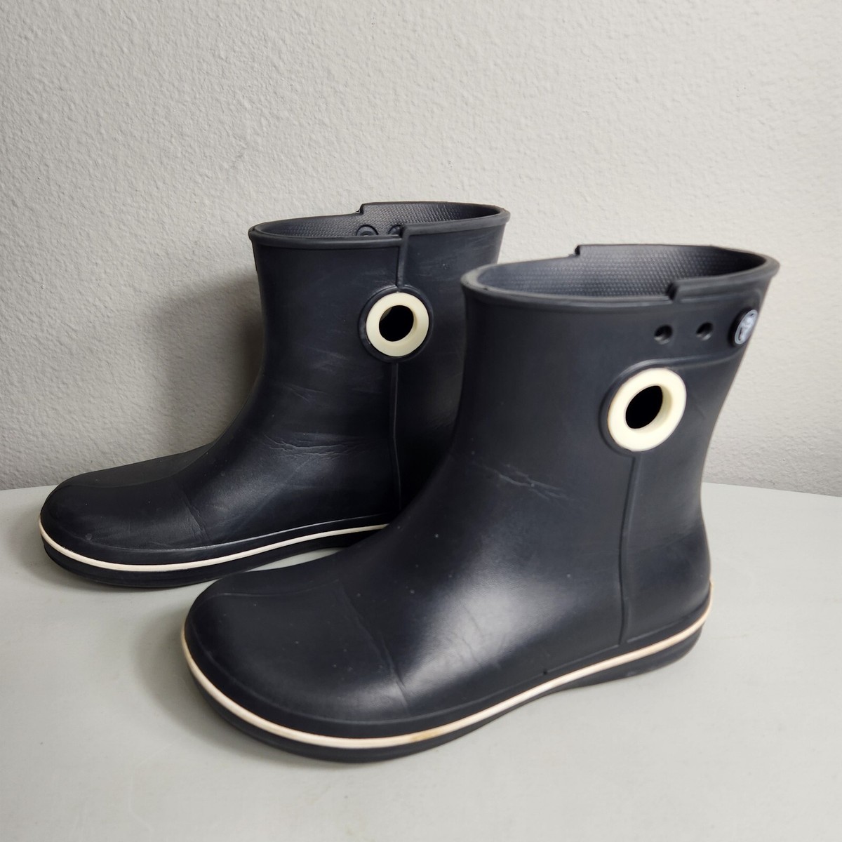 Crocs Womens Navy Jaunt Waterproof Shorty Boots/15769-Size 6 | eBay
